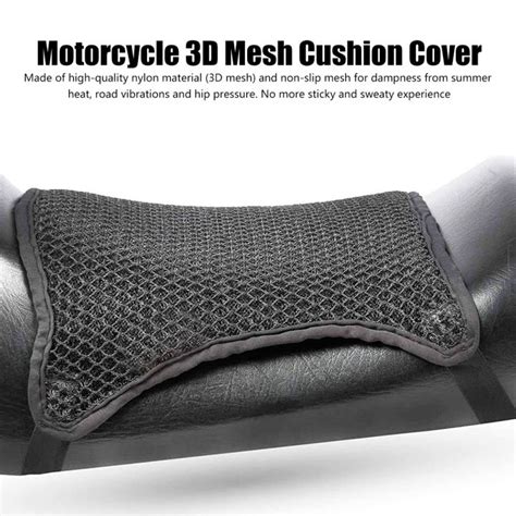 Motorcycle Seat Cushion Air Cooling 3d Mesh Motorcycle Seat Pad Double Layer Breathable