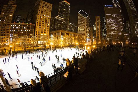 Ice Skating At Millennium Park Is One Of The Very Best Things To Do In