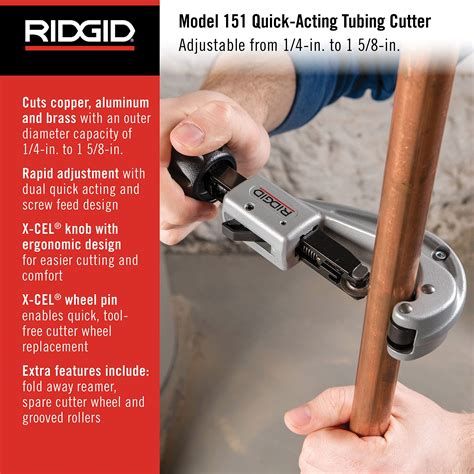 Snapklik RIDGID 31632 Model 151 Quick Acting Tubing Cutter