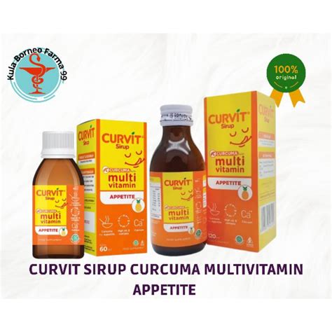 Jual Curvit Sirup Appetite 60 Ml 120 Ml Shopee Indonesia