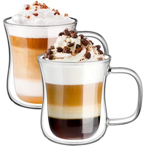 Ecooe X Ml Double Walled Coffee Glasses Mugs Cappuccino Latte