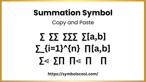 Summation Symbol in Word, Copy Paste