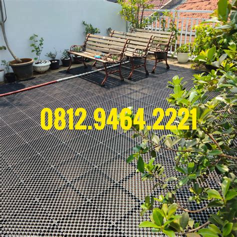 Jual Pusat Drainase Cell Alas Rumput Sintetis Resapan Air Mengalir