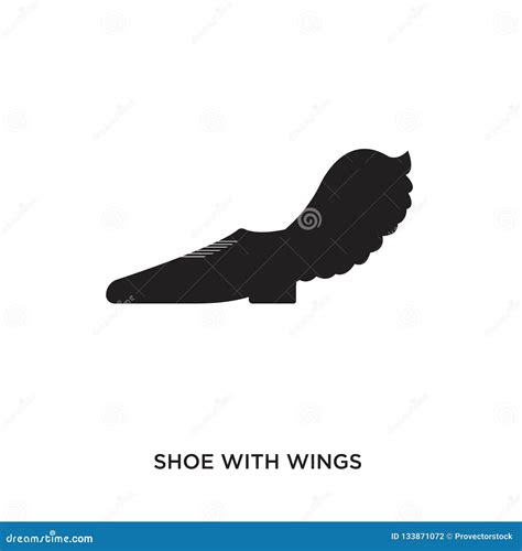 Shoe with wings logo stock vector. Illustration of track - 133871072