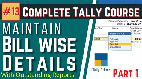 13 1 Tally Prime Bill Wise Detail For Party Outstanding Report