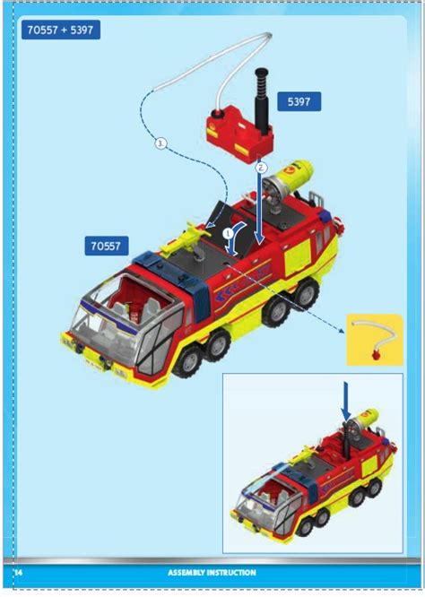 Playmobil City Action Fire Engine With Truck Instruction Manual