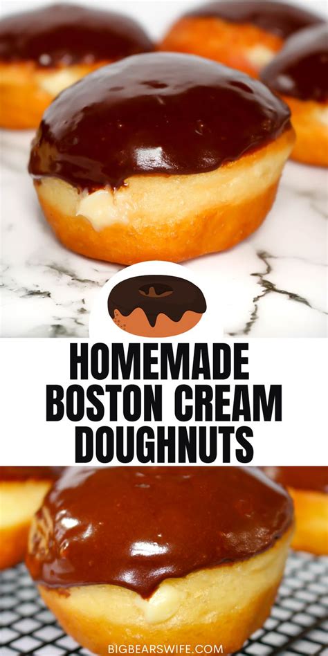 Homemade Boston Cream Doughnuts Recipe