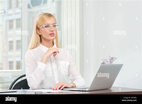 Woman Pen In Mouth Hi Res Stock Photography And Images Alamy