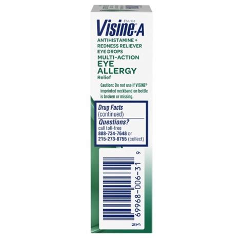 Visine A Multi Action Eye Allergy Relief Drops Fl Oz Qfc