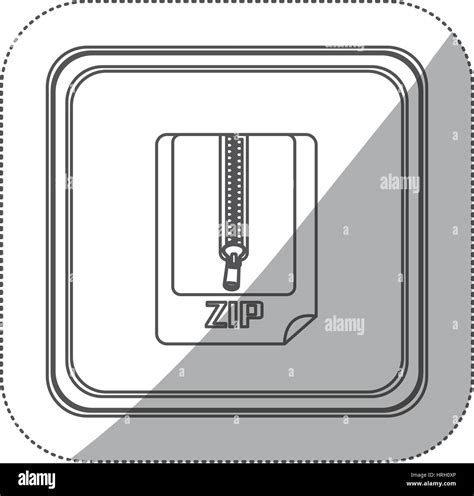 Sticker Monochrome Silhouette Square Button With Sheet With Zip Stock