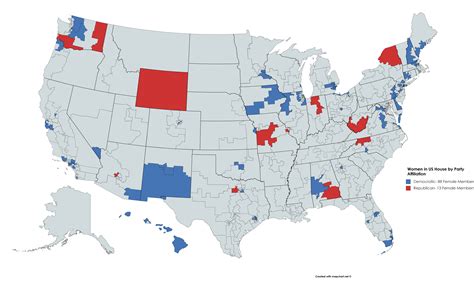 Women In Us House Of Representatives By Party Affiliation After 2018