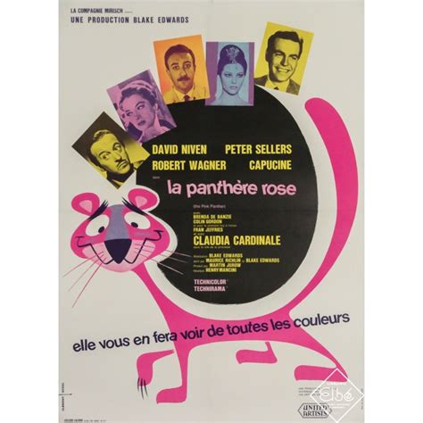 Affiche ancienne La panthère rose de Clément Hurel 1963