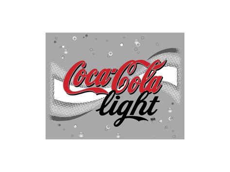 Coca Cola Light Grey Background Logo PNG vector in SVG, PDF, AI, CDR format