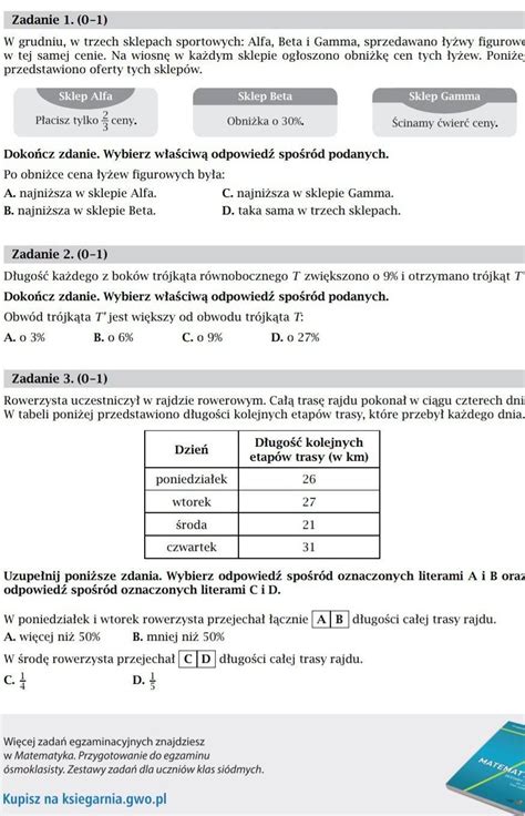 Prosze O Pomoc Z Karta Pracy Z Matematyki Klasa 8 Potrzebuje Na