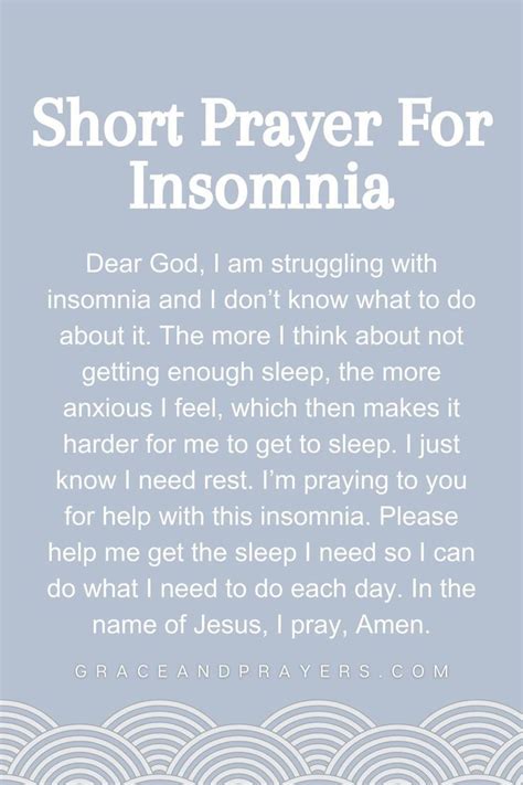 Hopeful Prayers For Insomnia Grace And Prayers In Prayer