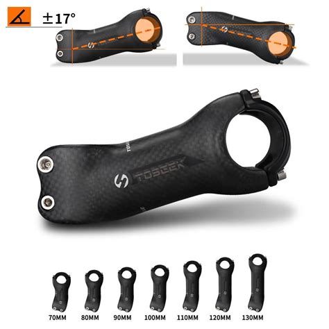 Buy TOSEEK Carbon MTB Bicycle Stem 3K Matte Clamp 31 8MM For Mountain