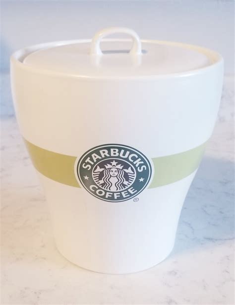 Starbucks Coffee Canister Sugar Bowl Dinnerware Stoneware Serving Jar