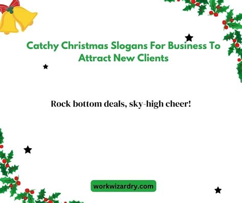 Catchy Christmas Slogans For Business To Attract New Clients Work