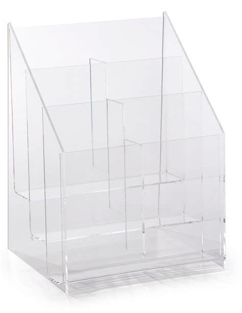 Acrylic Brochure Rack Compact Pamphlet Holder