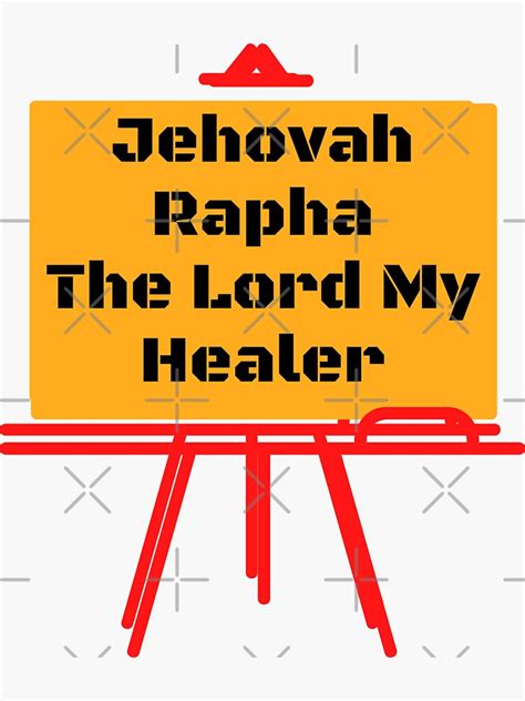 Jehovah Rapha Scripture Or Bible Verse Sticker For Sale By Ebocraft