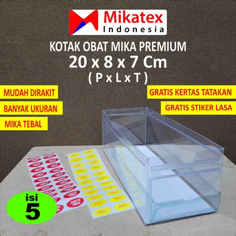 Jual Isi 5 Pcs Kotak Obat Plastik Mika Kotak Obat Mika Sedang 20 Cm 20