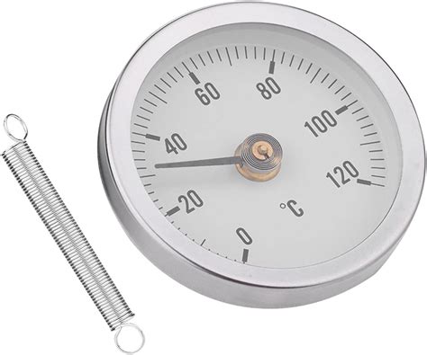 Ansteckbares Rohrthermometer 63 Mm Heizkörper Ausgleichsthermometer