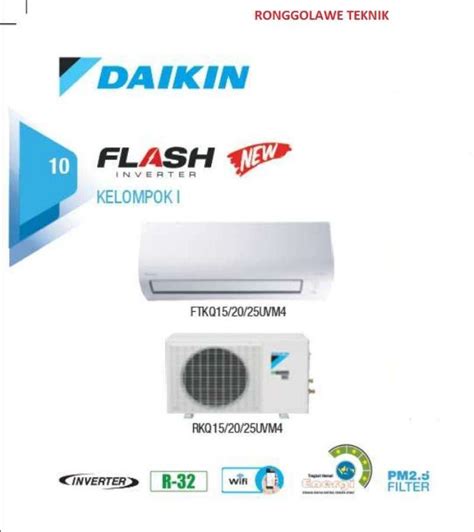 Promo Ac Daikin Inverter Flash Berikut Pasang Ftkq Uvm Rkq Uvm