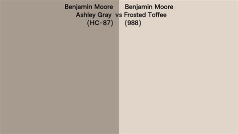 Benjamin Moore Ashley Gray Vs Frosted Toffee Side By Side Comparison