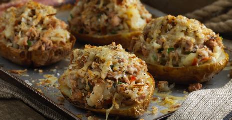 Tuna Stuffed Potato Boats Brenda Gantt