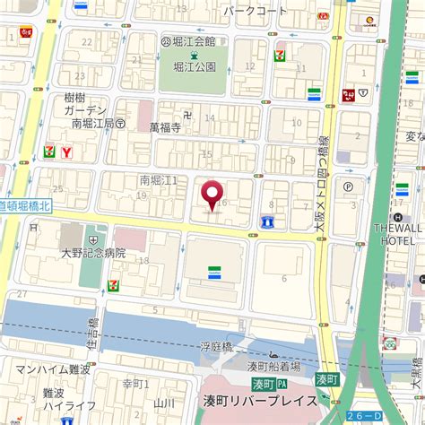 大阪府大阪市西区南堀江1－16－11 の地図 Mapfan