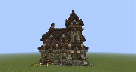 Minecraft Medieval House Blueprints