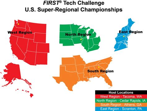 United States Regions Map Blank