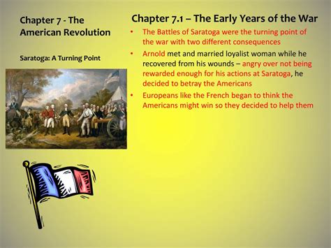 Ppt Chapter 7 The American Revolution Section 1 The Early Years