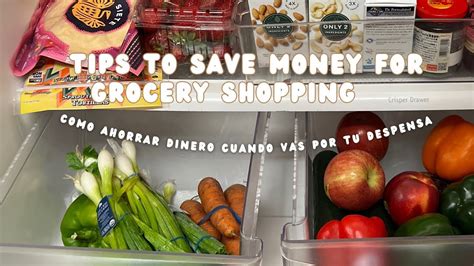 Tips How To Save Money For Grocery Shopping Como Ahorrar Dinero