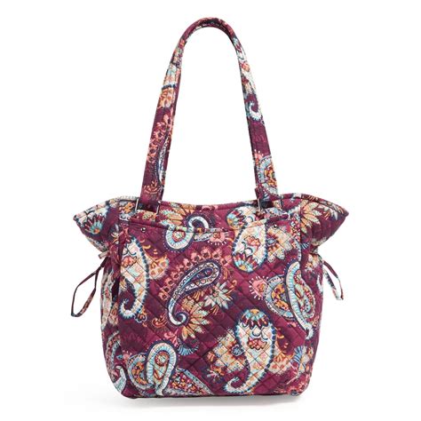 Vera Bradley Womens Cotton Glenna Satchel Paisley Jamboree