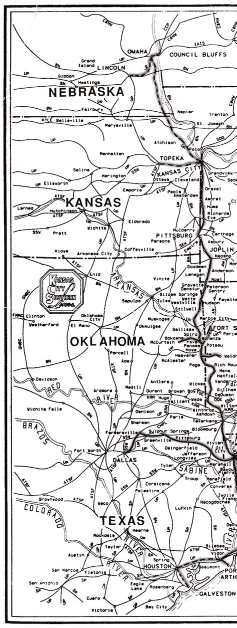 Kansas City Southern Railway Map