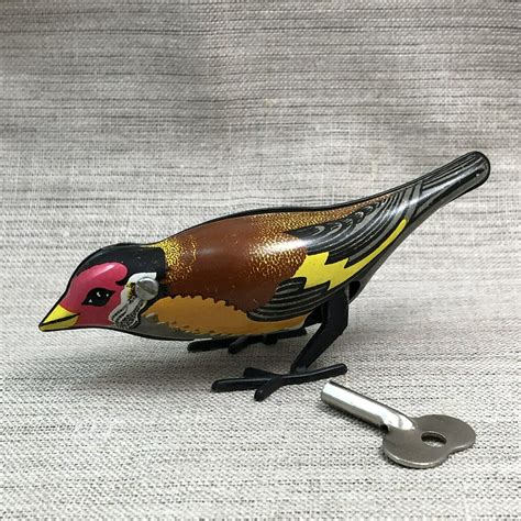 Механическая игрушка «Птичка», с ключом, СССР, 1970-е гг.