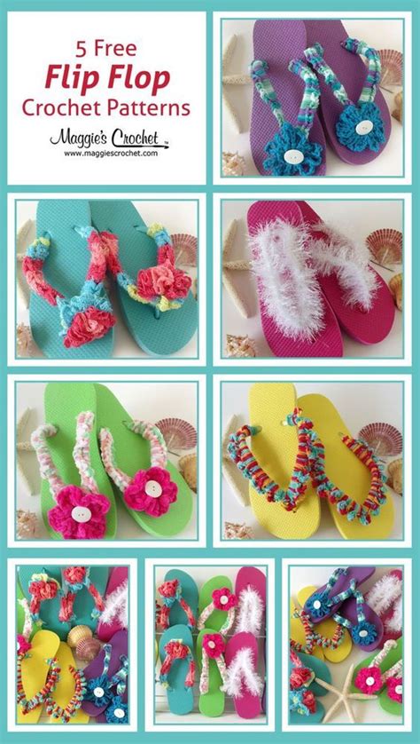 18 Crochet Flip Flops With Free Pattern Crochet Flip Flops Crochet