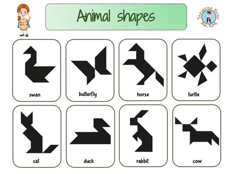 Printable Tangram Animal Patterns