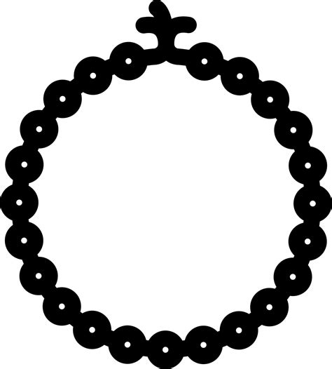 Tasbih Icon Or Symbol In Stroke Style Vector Art At Vecteezy