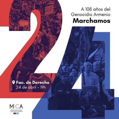 Marcha De La Comunidad Armenia De Argentina Para Conmemorar El