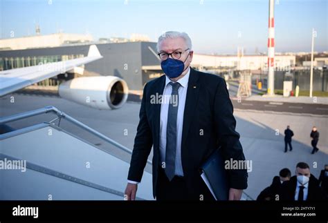 03 März 2022 Brandenburg Schönefeld Bundespräsident Frank Walter