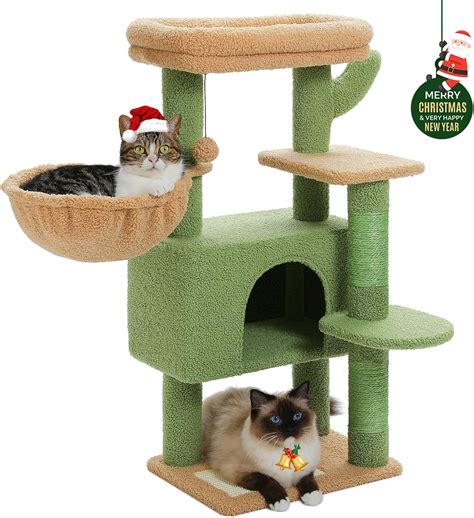 Petepela Cactus Cat Tree Tower For Indoor Cats Cm Cat