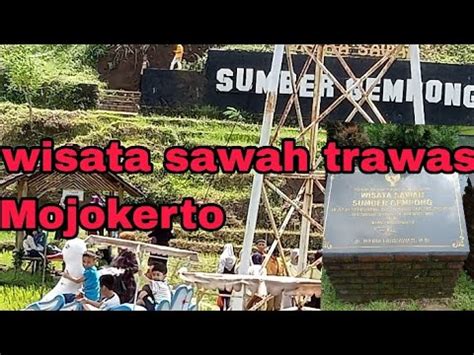 WISATA SAWAH SUMBER GEMPONG TRAWAS Mojokerto Jatim Daily Vlog YouTube