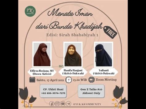 Menata Iman Dari Bunda Khadijah Youtube