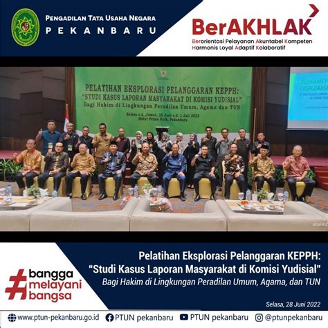 Ptun Pekanbaru Mengikuti Pelatihan Eksplorasi Pelanggaran Kepph Studi