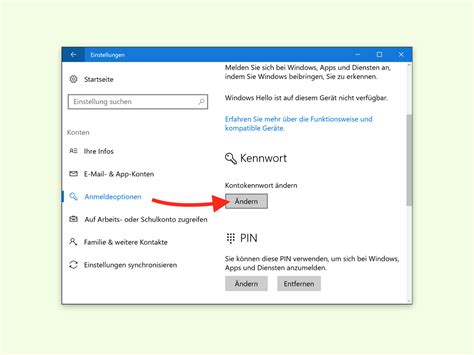 Windows 10 Kennwort des Microsoft Kontos ändern schieb de