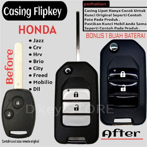 Jual Casing Kesing Kunci Lipat Untuk Pengganti Casing Kunci Mobil Honda