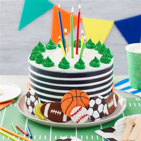 For the Love of Sports Birthday Cake - Wilton