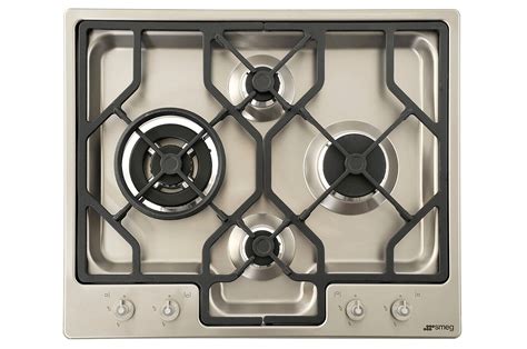 Plaque Gaz Smeg Pgf Sc Inox Pgf Sc Darty